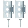 thumbnail image 1 of Miangastore Tringles à Rideaux Doubles Supports Design Simple Fer 2Sets 1.7X0.9In, 1 of 8