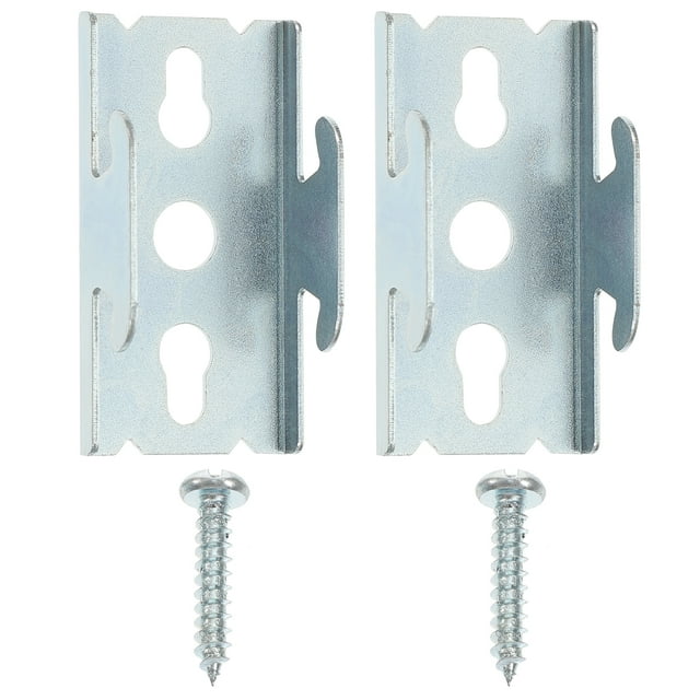 Miangastore Tringles à Rideaux Doubles Supports Design Simple Fer 2Sets 1.7X0.9In