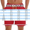 thumbnail image 2 of Domuza Men's Swim Trunks Lightweight Comfy Beach Shorts with Pockets Saffron 2XL, 2 of 3