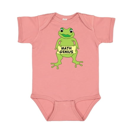 

Inktastic Math Genius Frog Gift Baby Boy or Baby Girl Bodysuit