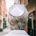 thumbnail image 4 of MOMOJIA Stylish Kippah Hat For Men And Women Soft Polyester Material Perfect For Synagogue Or Casual Wear, 4 of 10