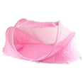 thumbnail image 2 of Mosquitera plegable portátil antiinsectos para cuna con almohada para bebé, color rosa, 2 of 12