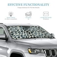 thumbnail image 4 of YFYANG Front Windshield Sun Shade, Vintage Petal Pattern Foldable Car Visor for Cars, Trucks, SUVs, Small, 4 of 9