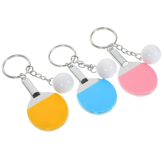 Minkissy Backpack Keychains for Boys 3Pcs Yellow PP Aluminum Alloy Decorative Lightweight