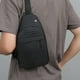 thumbnail image 4 of Bolsa de pecho de hombre Mochila cruzada pequeña | Gran capacidad, tela ligera, múltiples compartimentos, bandolera antiarrugas, para viajes y casual en el hombro - gris negro azul 30x17x5cm, 4 of 6
