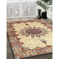 thumbnail image 3 of Ahgly Company Machine Washable Indoor Rectangle Traditional Sienna Brown Area Rugs, 8' x 12', 3 of 7
