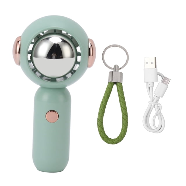 Handheld Fan Astronaut Shaped Mini USB Port Power Saving Low Noise Lightweight Portable Fan for Travel Green