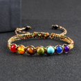 thumbnail image 2 of Pulsera de piedra Natural trenzada de 6MM y 7 Chakras, brazaletes curativos Engry de alta calidad, joyería de Yoga para parejas, Pulsera de cadena, regalo para amigo Tan Jianjun unisex, 2 of 2