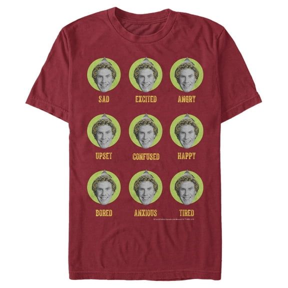 Men's Elf Buddy Emotions Graphic T-Shirt