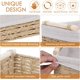 thumbnail image 4 of Paper Rope Decorative Toilet Paper Baskets & Bathroom Organizer for Toilet Tank Top, Shelves, Bedroom, Countertop,Home,Office Storage Bins, 2 Pack,Beige, 4 of 5