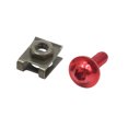 thumbnail image 3 of Unique Bargains 40pcs Metal M6 U-Type Rivets Motorcycle Fasteners Clips w Red Bolts Screws, 3 of 4