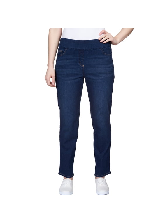 Womens Pull On Super Stretch Denim Average Length Pant