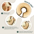 thumbnail image 4 of Kuoser Soft Inflatable Dog Cone for Recovery after Surgery, Alternative to Plastic E-Collar for Small Medium Large Dogs, Coffee, M, 4 of 8