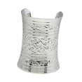 thumbnail image 1 of Pulsera ancha vintage de moda para mujer Plata, 1 of 5