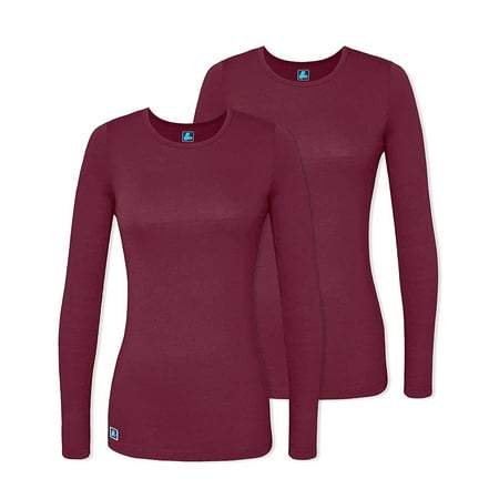 

Adar Underscrubs for Women 2 Pack - Long Sleeve Underscrub Comfort Tee