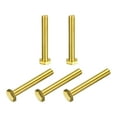 thumbnail image 1 of Unique Bargains Brass Hex Bolts, M10x70mm 5 Pack Fully Thread Grade 4.8 Machine Screws, 1 of 4
