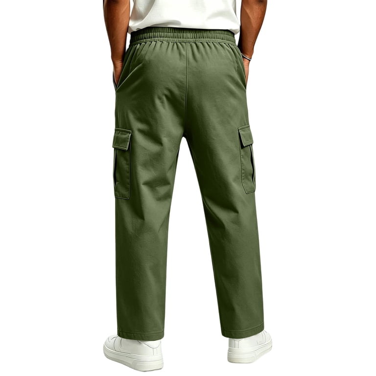 Wutalume Men's Jogger Pants - Straight Leg Drawstring Casual Sweatpants ...