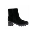 thumbnail image 3 of Nine West Womens Remmie Suede Square Toe Ankle Boots, 3 of 4