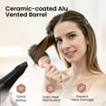 thumbnail image 3 of Round Hair Brush, 2.1 inch Nano Ion Thermal Ceramic Tech, Large Round Brush for Blow Drying & Styling, Maximum Volume and Shine, Barrel 2.1 inch, for Thick Curly Hair, Unisex, 3 of 4