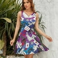 thumbnail image 7 of Alice Wonderland Cards Dress Summer Street Style Dresses Female Sleeveless Printed Sundress, 7 of 7