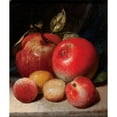 thumbnail image 3 of Peter Baumgras 20x23 Black Modern Framed Museum Art Print Titled - Still Life with Apples and Plums (1868), 3 of 5