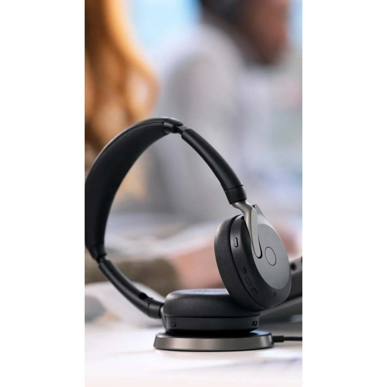 Jabra Evolve2 65 Flex - Wireless Stereo Headset with Bluetooth,  Noise-cancelling