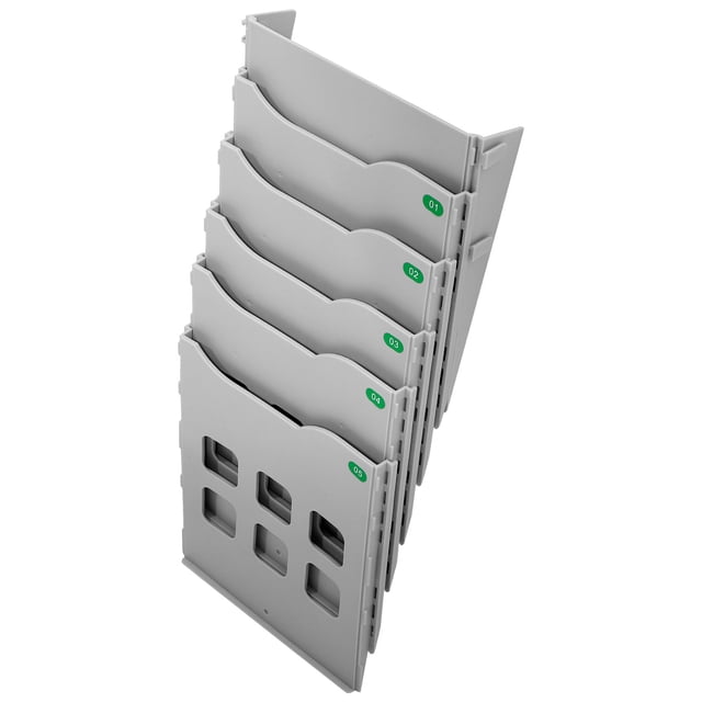 unbranded Organizador De Escritorio Color Plateado Para Documentos A4 Rack De Almacenamiento
