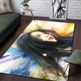 thumbnail image 1 of Iu - Kpop Star Painting Mat área grande negro suave decoración del hogar Boho Picnic6160x200cm (62x78 pulgadas)160x200cm (62x78 pulgadas) zhangyuxiang unisex, 1 of 2