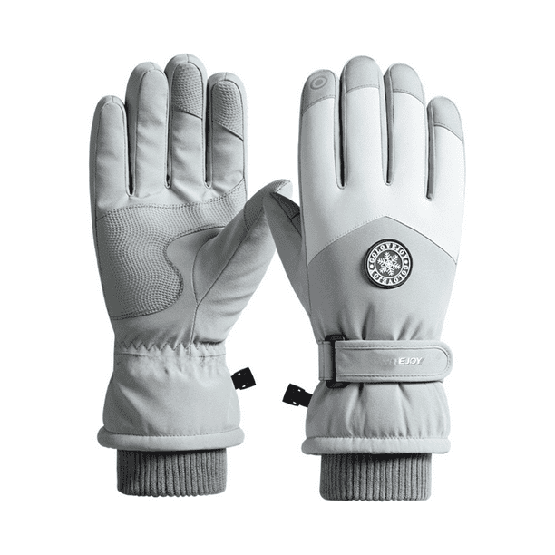 Guantes cálidos de esquí de invierno para hombres y mujeres, para montar al aire libre con pantalla táctil, además de guantes de terciopelo a prueba de viento y frío para automóviles eléctricos