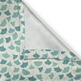 thumbnail image 6 of Ambesonne Forest Grommet Curtain, Pastel Ginkgo Leaves, 50" x 54", Teal Turquoise and Cream, 6 of 6
