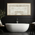 thumbnail image 2 of IDEA4WALL Extra Large Framed Canvas Print Wall Art Modern Geometric Abstract Classic Art Antique Retro Totem Duotone Fine Art Oversized Artwork Minimalist Relax/Calm for Rooms - 60"x30", 2 of 5
