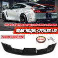 thumbnail image 1 of For 2015-2020Ford Mustang GT350 GT500 Style ABS Glossy Black Trunk Spoiler Wing, 1 of 10
