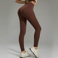 thumbnail image 4 of LRen Women Seamless Leggings High Waist Workout Gym Yoga Pants Tummy Control Leggings Ruched Lift Yoga Pants Workout Tights, 4 of 4