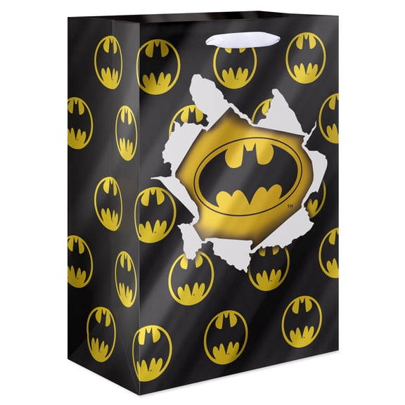 American Greetings Medium Batman Father's Day Gift Bag for Dad (1 Bag, 10 in. x 7 in.)