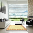 thumbnail image 7 of Ahgly Company Machine Washable Indoor Square Abstract Orange Area Rugs, 7' Square, 7 of 7