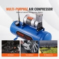 thumbnail image 4 of Compresor de aire VEVOR de 12 V con tanque de 6 litros, trompa de tren de 120 psi, 4 of 9