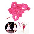 thumbnail image 2 of Cinta de Danza Gimnasio Rítmica Sunnimix Varilla Giratoria Rosa Roja, 2 of 7