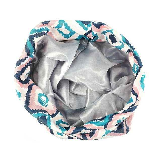 Hair Cover Satin Sleep Cap Women Night Use Green Elastic Protect Hair 1Set