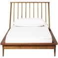 thumbnail image 1 of Twin Mid Century Solid Wood Spindle Bed in Caramel, 1 of 12
