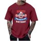 thumbnail image 2 of Tops para hombre, blusas y camisas de cuello redondo y manga corta para hombre, tops casuales de cuello redondo y manga corta con estampados especiales para hombre., 2 of 5