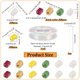 thumbnail image 2 of Kit para hacer pulseras de cuentas de 6 colores, 2264 piezas, cuentas de vidrio en forma de cubo con agujas de hilo elástico, cuentas pequeñas, pulseras de cuentas, 2 of 6