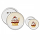 thumbnail image 1 of Galletas de chocolate con cerezas helado Insignia insignia botón diseño conjunto, 1 of 3
