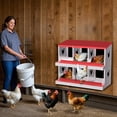 thumbnail image 3 of Twister.CK 6 Compartment Chicken Nesting Box, Rollaway Design for Easy Egg Collection, Red, 3 of 11