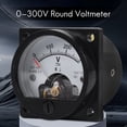thumbnail image 2 of AC 0-300V Round Analog Dial Panel Meter Voltmeter Gauge Black, 2 of 8