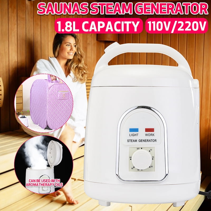 110V 1.8L Steam Home Generator Steamer Pot Spa Humidifier For Portable Saunas US 