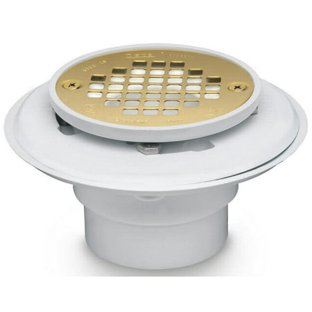 UPC 038753424040 product image for Oatey 42404 2-3-Inch Brass Shower Drain Low-Profile - PVC for Built-Up Bases | upcitemdb.com