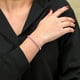 thumbnail image 4 of JeenMata 11 TCW Octubre de corte redondo - Turmalina rosa - Pulsera de tenis con piedra natal para mujer en diseño de eternidad - Chapado en oro blanco, Mujer, Adulto, 4 of 6