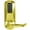 Bright Brass, variant on Simplex E5031BWL-605 Pushbutton Cylindrical Lever Lock with Best Core Override - Bright Brass
