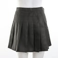 thumbnail image 4 of KOMOO Women High Waisted Pleated Skater Teen Girls A-line Short Mini Skirt Tennis School Skirt Uniform with Lining Shorts, 4 of 8
