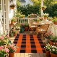 thumbnail image 5 of LEFXSMR Large Plaid Welcome Mat, 31.5*19.9 inch Thanksgiving Non-Slip Front Door Mat, Hand-Woven Washable Outdoor Rug Entrance Fall Decor, 5 of 9